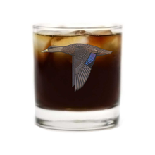 black duck whiskey glass with crown and coke