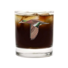 Wigeon whiskey glass with crown and coke