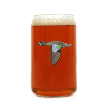 Blue Winged Teal Beer Can Glass