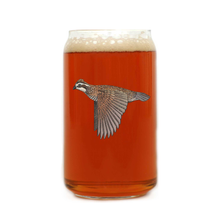 Bobwhite Quail Beer Can Glass