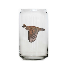 Bobwhite Quail Beer Can Glass