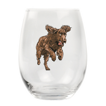 Boykin Spaniel Stemless Wine Glass