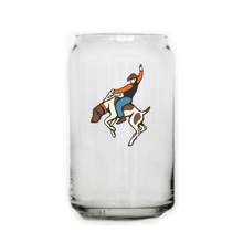 Bucking Bird Dog Beer Can Glass
