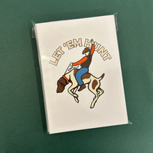 Bucking Bird Dog Christmas Cards - Set of 12