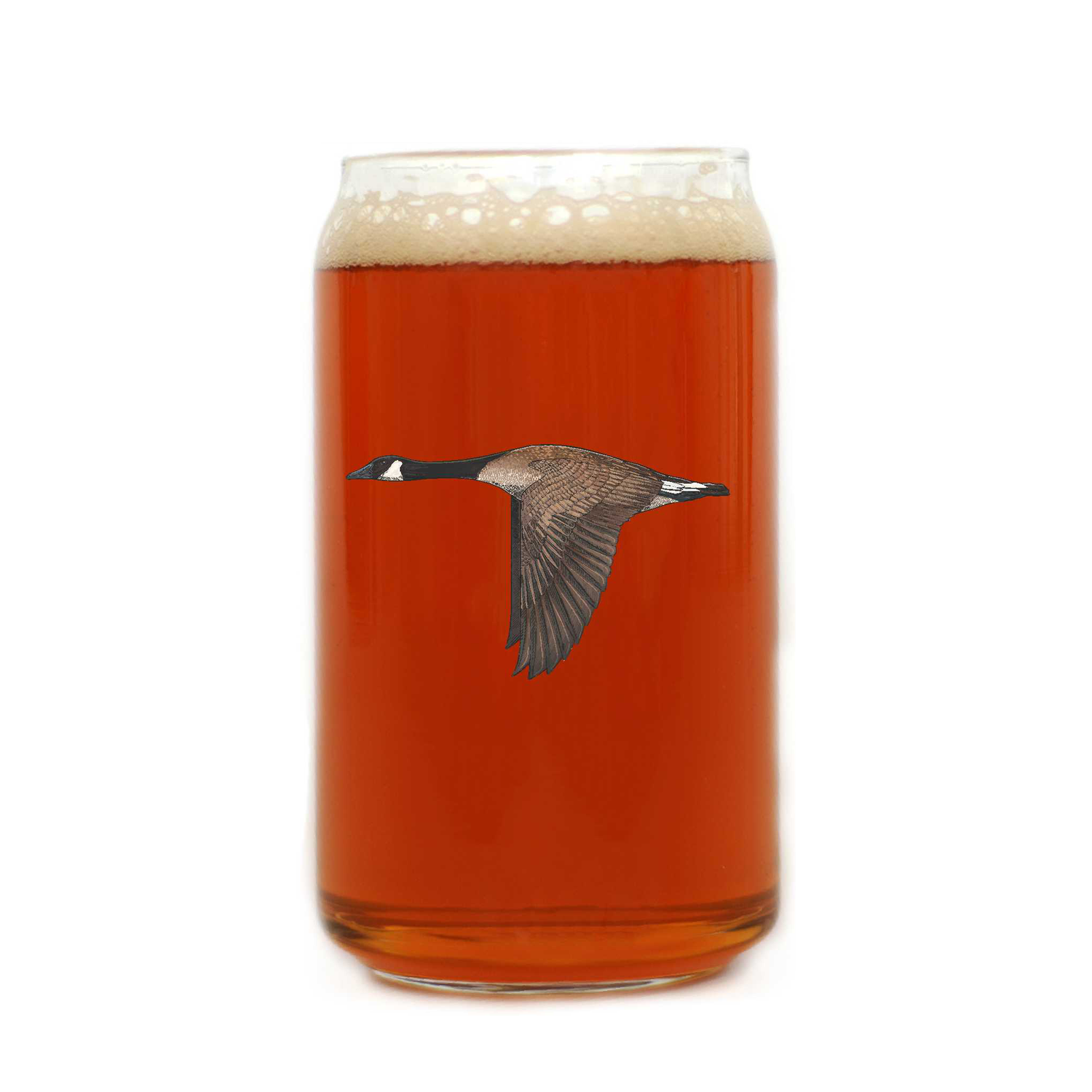Canada Goose Beer Can Glass