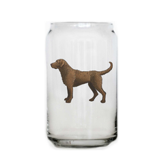 Chesapeake Bay Retriever Beer Can Glass