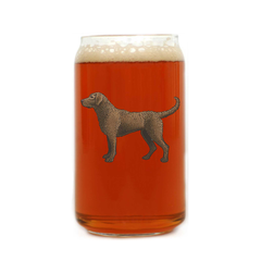 Chesapeake Bay Retriever Beer Can Glass