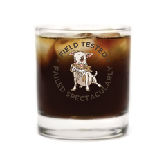 Hunting Chihuahua Whiskey Glass