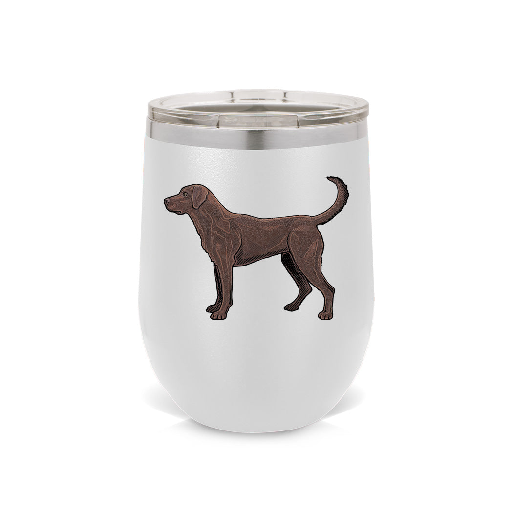Chocolate Lab Wine Tumbler Bird Dog of the Day