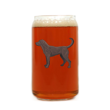 Chocolate Lab Beer Can Glass