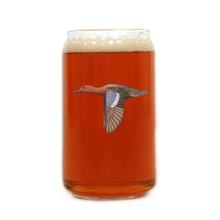 Cinnamon Teal Beer Can Glass