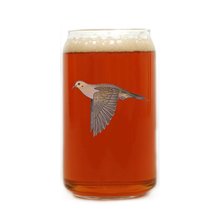 Mourning Dove Beer Can Glass