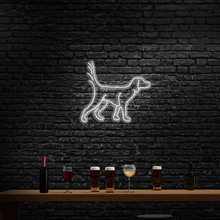 English Setter Locked Up LED Neon Sign