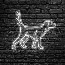 English Setter Locked Up LED Neon Sign