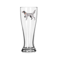 English Setter Pilsner Glass