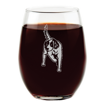 English Setter Stemless Wine Glass