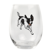 English Springer Spaniel Stemless Wine Glass