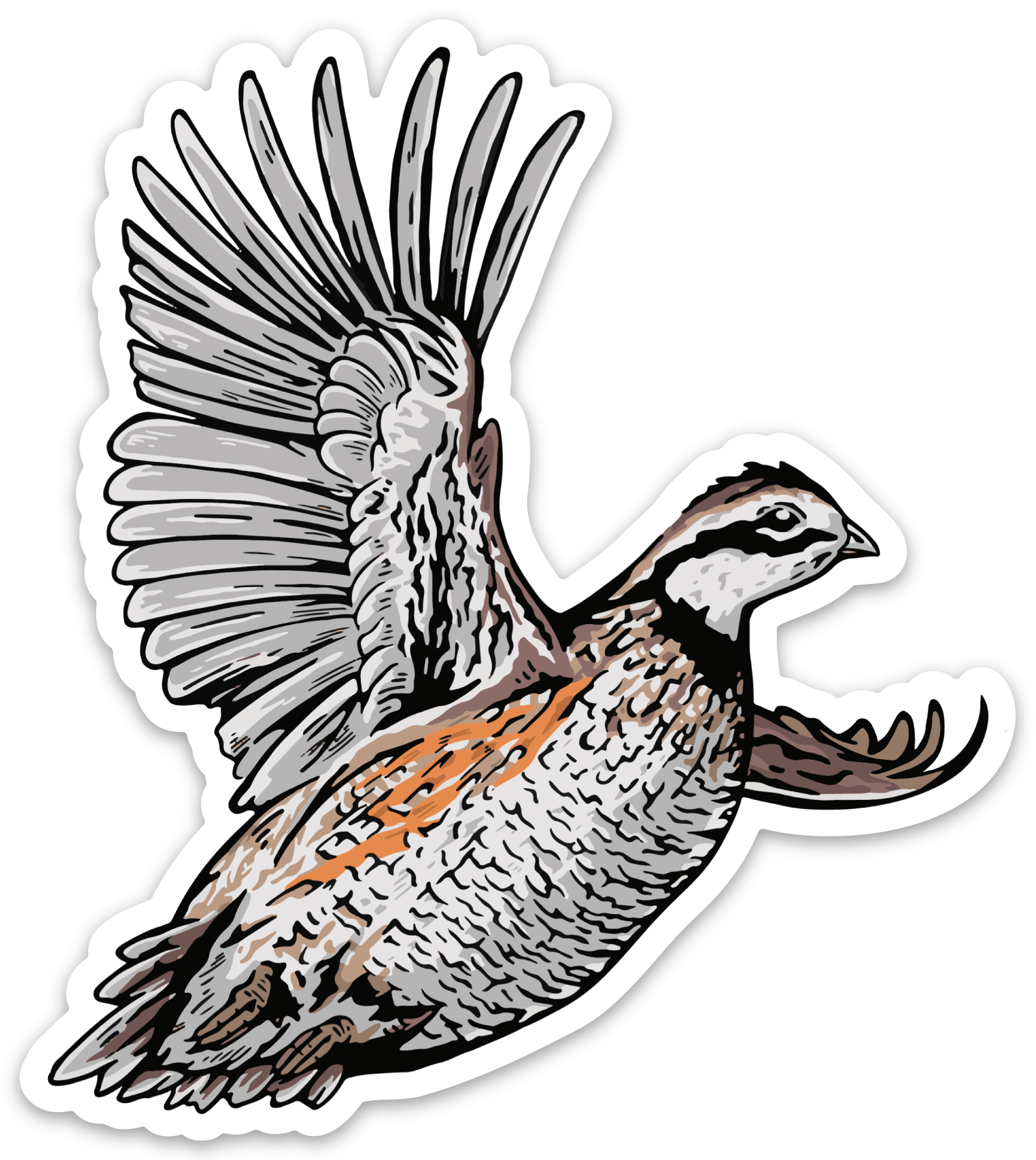 Fly Like Quail Decal Sticker | Bird Dog of the Day