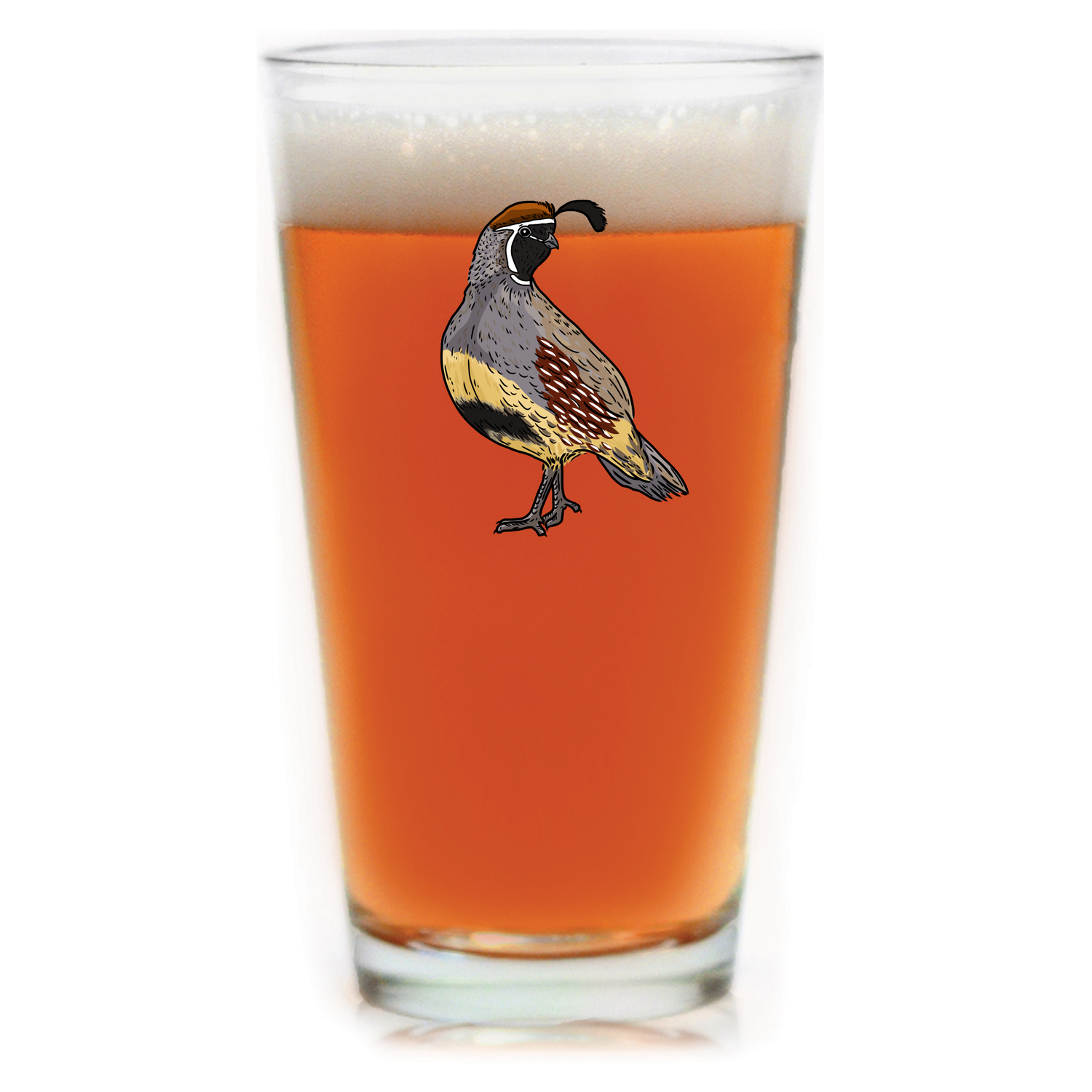 Gambel's Quail Pint Glass