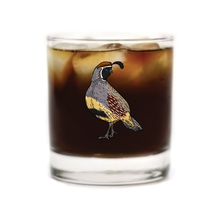 Gambel's Quail Whiskey Glass