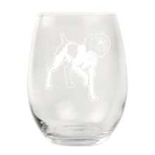 German Wirehair Stemless Wine Glass