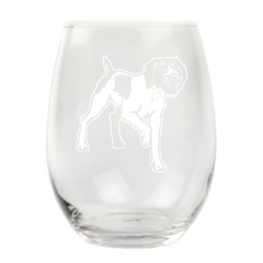 German Wirehair Stemless Wine Glass