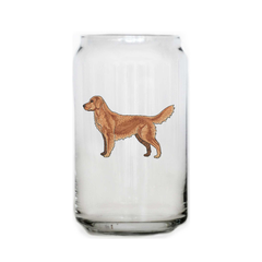 Golden Retriever Beer Can Glass