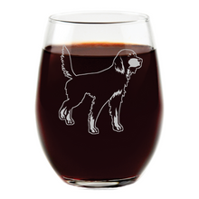 Gordon Setter Stemless Wine Glass