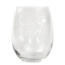 Gordon Setter Stemless Wine Glass
