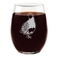 Hungarian Partridge Stemless Wine Glass