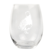 Hungarian Partridge Stemless Wine Glass