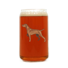 Vizsla Beer Can Glass