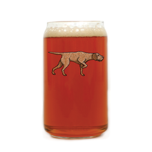 Hungarian Wirehaired Vizsla Beer Can Glass