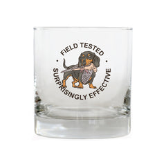 Hunting Dachshund Whiskey Glass