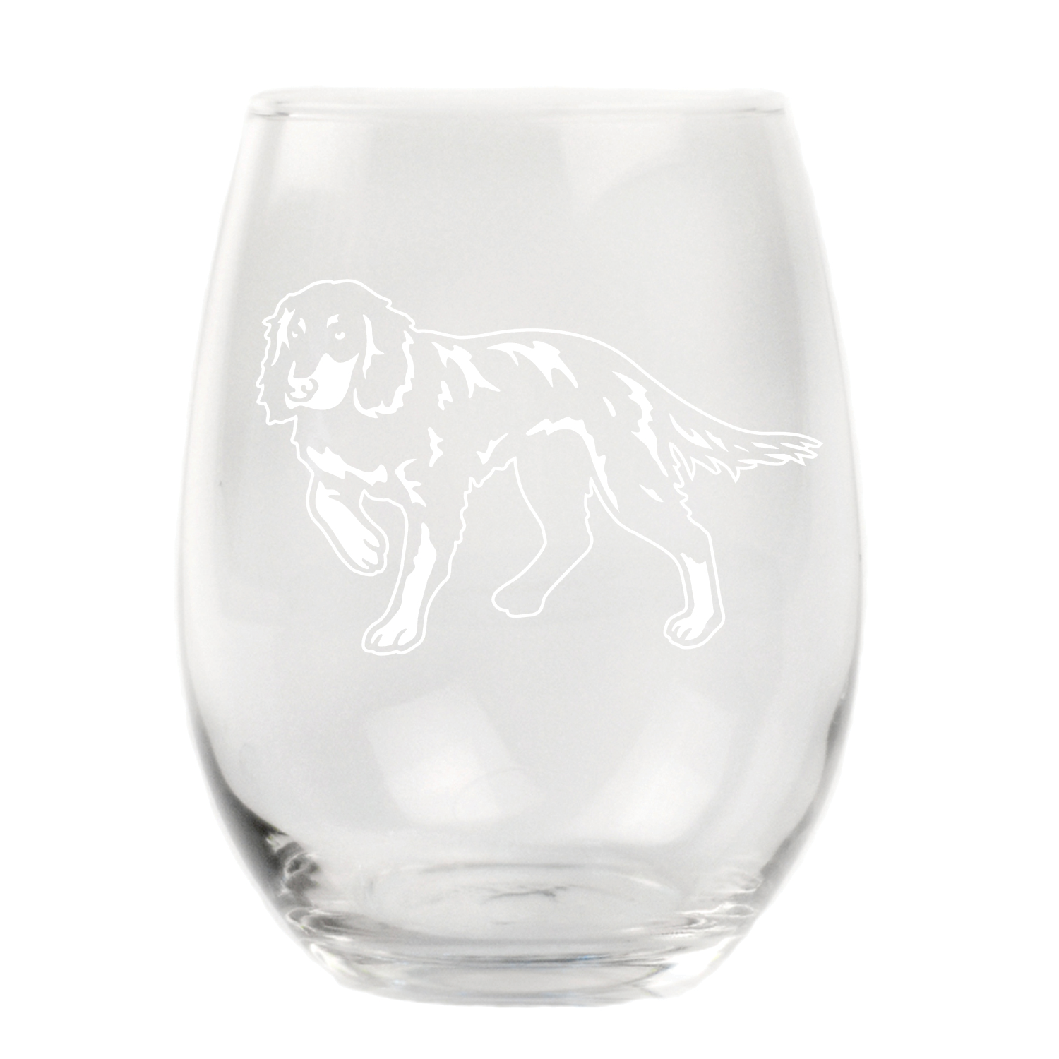 Picardy Spaniel Stemless Wine Glass