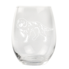 Picardy Spaniel Stemless Wine Glass