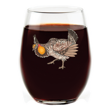 Prairie Chicken Stemless Wine Glass