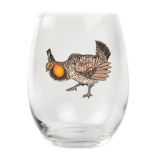 Prairie Chicken Stemless Wine Glass