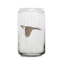 Flying Sage Grouse Beer Can Glass