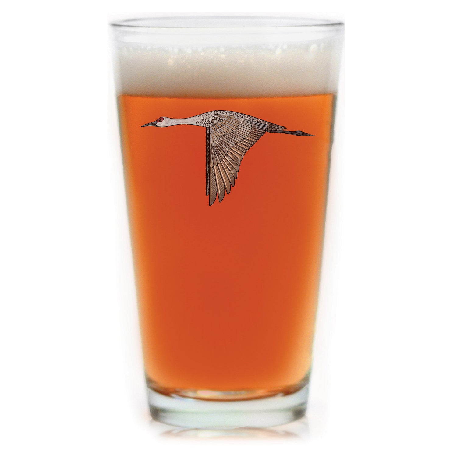 Sandhill Crane Pint Glass