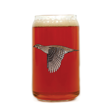 Sharp-tailed Grouse Beer Can Glass