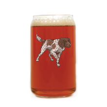Small Münsterländer Beer Can Glass