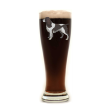 English Springer Spaniel Pilsner Glass