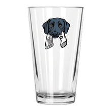 |Black Lab with a Sock