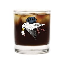 |Black Lab with a Snow Goose