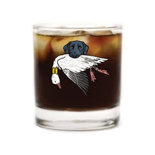 |Black Lab with a Snow Goose