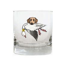 |Yellow Lab with a Snow Goose