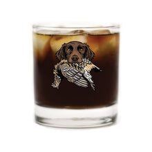 The Small Munsterlander Bird Dog Whiskey Glass