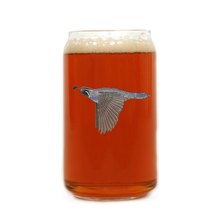 California Quail Beer Can Glass