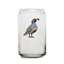 Valley Quail Beer Can Glass